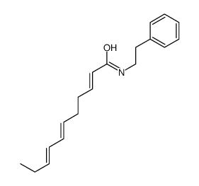 N-(2-phenylethyl)undeca-2,6,8-trienamide结构式