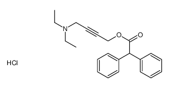 4-(2,2-diphenylacetyl)oxybut-2-ynyl-diethylazanium,chloride Structure