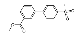 methyl 4'-(methylsulfonyl)biphenyl-3-carboxylate Structure