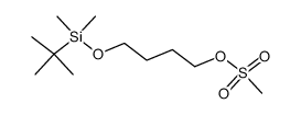 4-((tert-butyldimethylsilyl)oxy)butyl methanesulfonate Structure