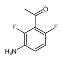 1-(3-amino-2,6-difluorophenyl)ethanone structure