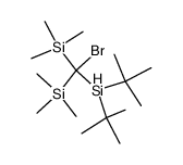 Brom(di-tert-butylsilyl)bis(trimethylsilyl)methan Structure