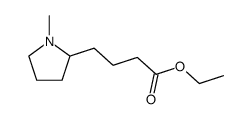 4-<1-Methyl-pyrrolidinyl-(2)>-buttersaeureethylester结构式