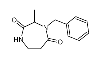 4-benzyl-3-methyl-1,4-diazepane-2,5-dione结构式