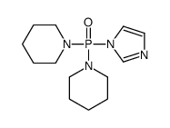 1-[imidazol-1-yl(piperidin-1-yl)phosphoryl]piperidine结构式