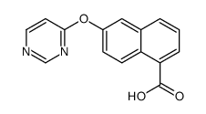 6-pyrimidin-4-yloxynaphthalene-1-carboxylic acid结构式