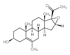 5-PREGNEN-16,17-EPOXY-6-METHYL-3-BETA-OL-20-ONE Structure