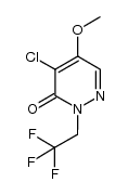 4-chloro-5-methoxy-2-(beta,-trifluoro)ethyl-3(2H)-pyridazinone结构式