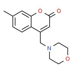 7-methyl-4-(morpholin-4-ylmethyl)-2H-chromen-2-one结构式