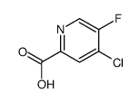 4-Chloro-5-fluoro-2-pyridinecarboxylic acid Structure