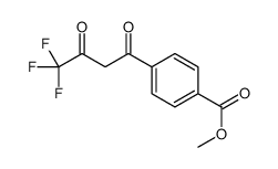 1-(4-Methoxycarbonylphenyl)-4,4,4-trifluoro-1,3-butanedione结构式