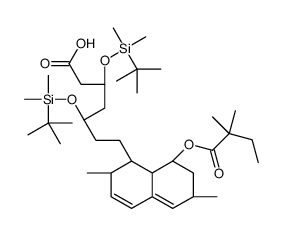 3,5-Bis(tert-butyldimethylsilyl) Simvastatin Hydroxy Acid Structure