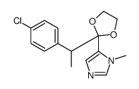 5-[2-[1-(4-chlorophenyl)ethyl]-1,3-dioxolan-2-yl]-1-methylimidazole Structure