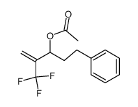 O-acetyl-5-phenyl-2-(trifluoromethyl)pent-1-en-3-ol结构式