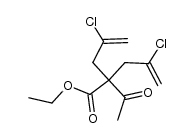 ethyl 2-acetyl-4-chloro-2-(2-chloroallyl)pent-4-enoate Structure