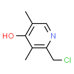 2-(chloromethyl)-3,5-dimethyl-4(1H)-pyridinone(SALTDATA: HCl)结构式