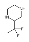 Piperazine, 2-(1,1-difluoroethyl)- (9CI) Structure