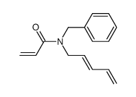 N-Benzyl-N-((E)-penta-2,4-dienyl)-acrylamide结构式