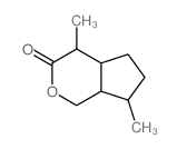 Cyclopenta[c]pyran-3(1H)-one,hexahydro-4,7-dimethyl-结构式