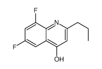 6,8-Difluoro-4-hydroxy-2-propylquinoline结构式