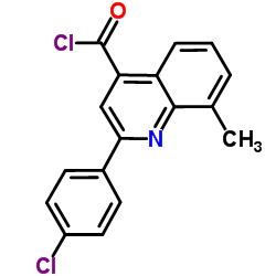 2-(4-Chlorophenyl)-8-methyl-4-quinolinecarbonyl chloride图片