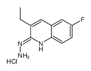 3-Ethyl-6-fluoro-2-hydrazinoquinoline hydrochloride Structure