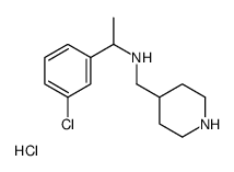 [1-(3-Chloro-phenyl)-ethyl]-piperidin-4-ylmethyl-amine hydrochloride picture