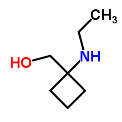 [1-(Ethylamino)cyclobutyl]methanol结构式