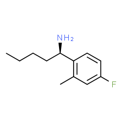 (1R)-1-(4-FLUORO-2-METHYLPHENYL)PENTYLAMINE结构式