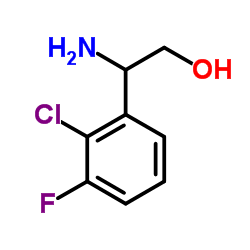 2-Amino-2-(2-chloro-3-fluorophenyl)ethanol structure