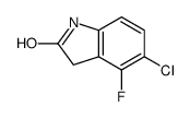 5-CHLORO-4-FLUOROINDOLIN-2-ONE Structure