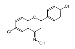 6-chloro-2-(4-chlorophenyl)chroman-4-one oxime结构式