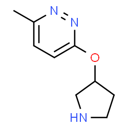 3-Methyl-6-(pyrrolidin-3-yloxy)pyridazine Structure