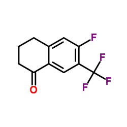 6-Fluoro-7-(trifluoromethyl)-3,4-dihydro-1(2H)-naphthalenone结构式