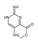 methyl 2,5-diaminopyrimidine-4-carboxylate结构式