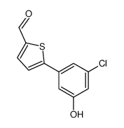 5-(3-chloro-5-hydroxyphenyl)thiophene-2-carbaldehyde结构式