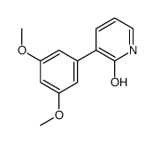 3-(3,5-dimethoxyphenyl)-1H-pyridin-2-one结构式