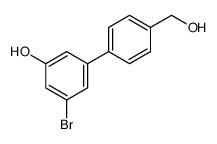 3-bromo-5-[4-(hydroxymethyl)phenyl]phenol结构式