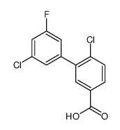 4-chloro-3-(3-chloro-5-fluorophenyl)benzoic acid Structure