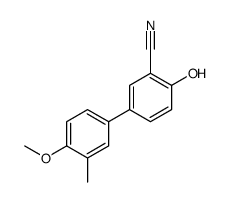 2-hydroxy-5-(4-methoxy-3-methylphenyl)benzonitrile结构式