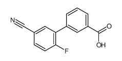 3-(5-cyano-2-fluorophenyl)benzoic acid结构式