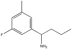 1-(3-氟-5-甲基苯基)丁烷-1-胺结构式