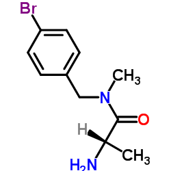 N-(4-Bromobenzyl)-N-methylalaninamide结构式