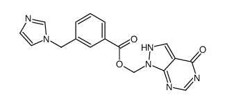 3-(1H-Imidazole-1-ylmethyl)benzoic acid (4,5-dihydro-4-oxo-1H-pyrazolo[3,4-d]pyrimidine-1-yl)methyl ester Structure