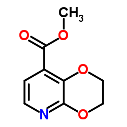 Methyl 2,3-dihydro-[1,4]dioxino-[2,3-b]pyridine-8-carboxylate结构式