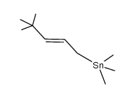 (E)-(4,4-dimethylpent-2-en-1-yl)trimethylstannane结构式