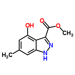 Methyl 4-hydroxy-6-methyl-1H-indazole-3-carboxylate结构式