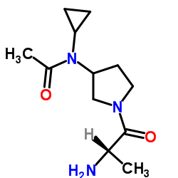 N-(1-Alanyl-3-pyrrolidinyl)-N-cyclopropylacetamide Structure