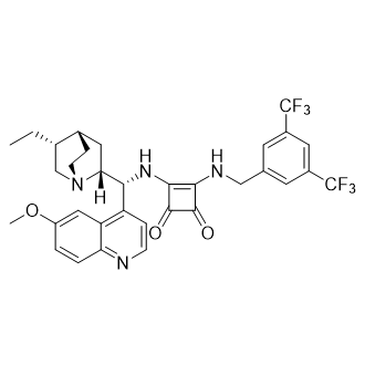 3-[[[[3,5-双(三氟甲基)苯基]甲基]氨基]-4-[[((9R)-10,11-二氢-6''-甲氧基七氢呋喃-9-基]氨基]-3-环丁烯-1,2-二酮图片