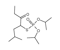 O,O-diisopropyl S-(2-methyl-5-oxoheptan-4-yl) phosphorothioate Structure